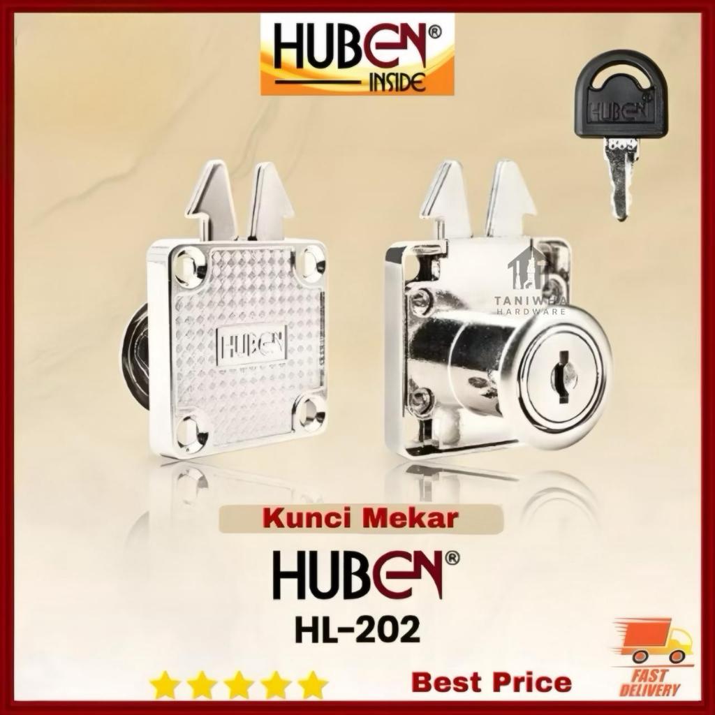 Kunci Mekar Huben HL 505 Kunci Pintu Lemari Sliding Geser