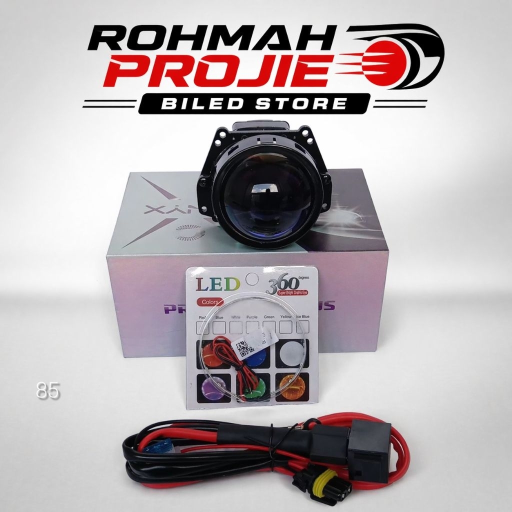 PAKET HEMAT PROJECTOR BILED 3 INCH P85 VINYX