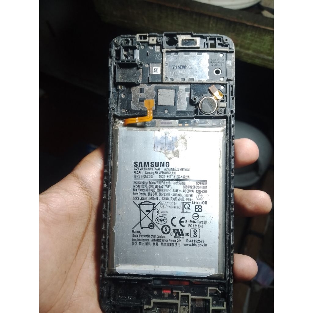 Baterai copotan Samsung a12+frame lcd