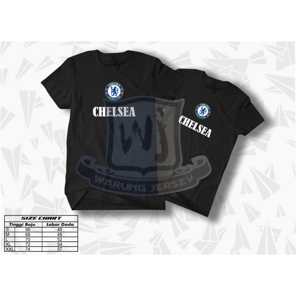 Kaos Distro Chelsea Baju Bola Pria Wanita Casual Football