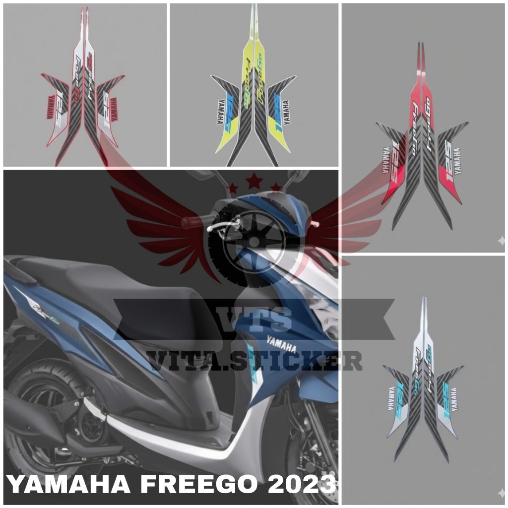 STICKER STRIPING MOTOR STANDAR YAMAHA FREEGO 2023