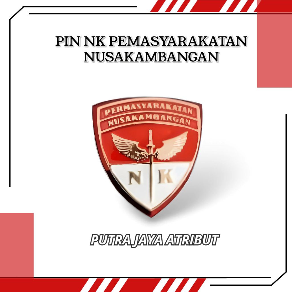 PIN NK PEMASYARAKATAN NUSAKAMBANGAN | PIN LENCANA LAPAS RUTAN MAGNET PAKU KANCING