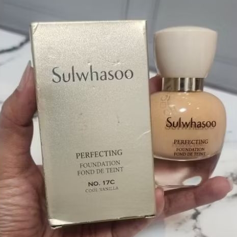 Sulw hasoo Perfecting Foundation SPF17/PA+ 35ml No. 17C Reject kardus penyok NEW