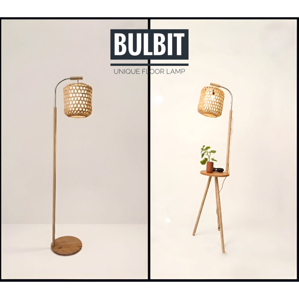 BULBIT floor lamp | lampu lantai | standing lamp | lampu kayu