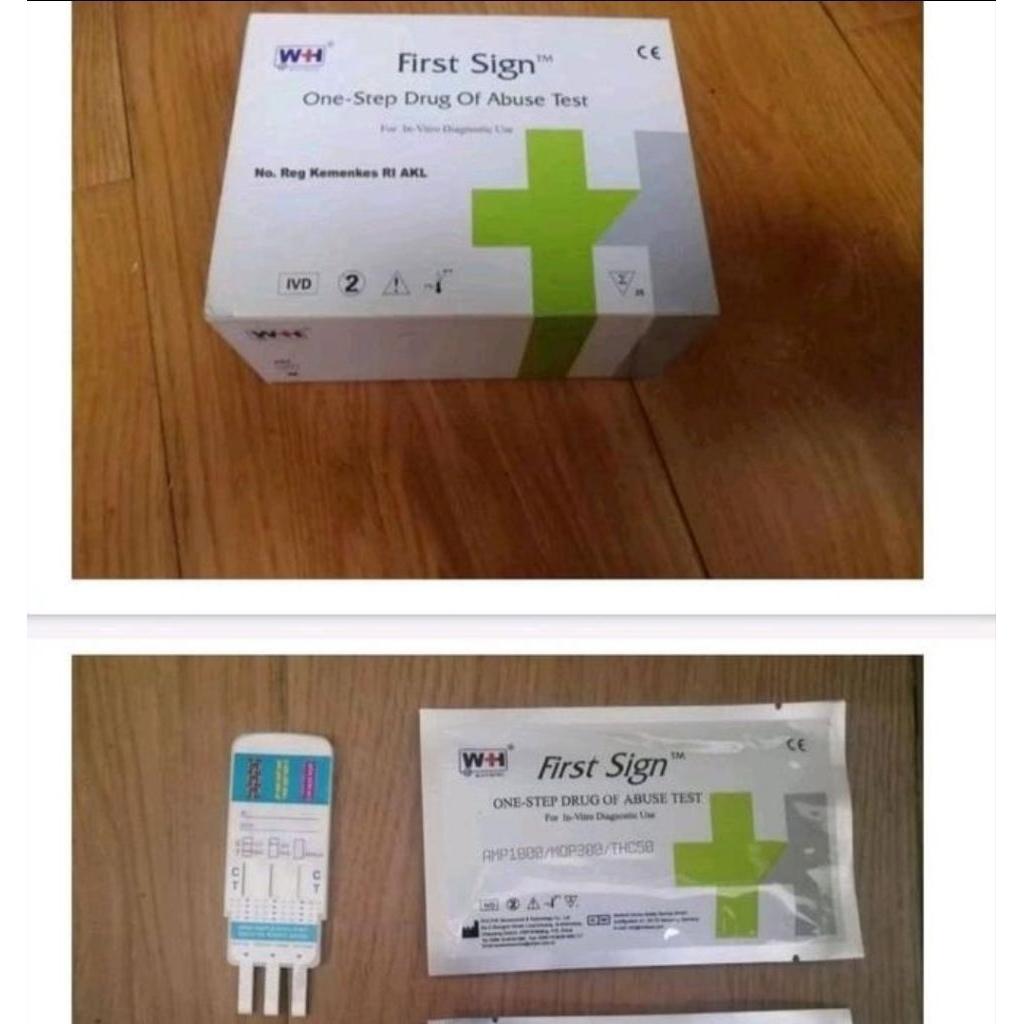 Alat Test Urine Narkoba-3P First Sign Multi Drug Test 3 Paramater