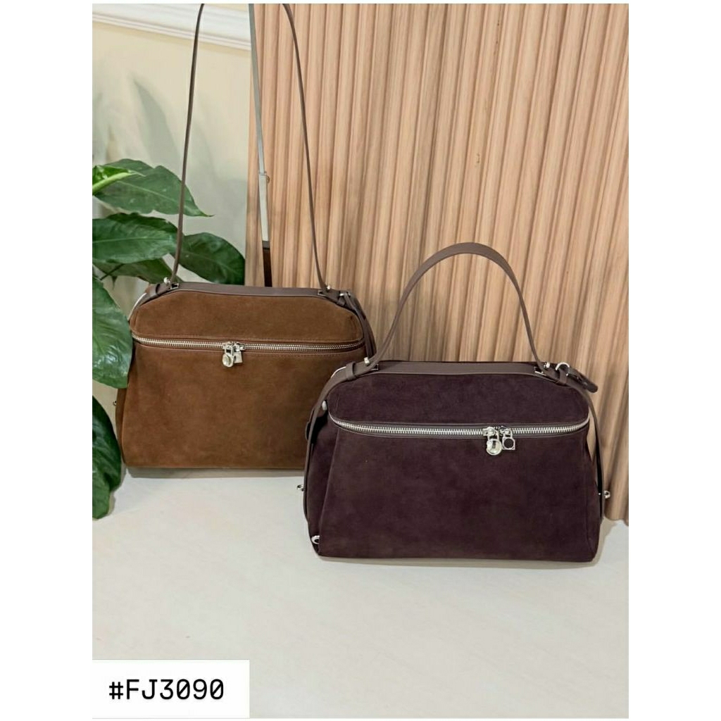 [GENUINE LEATHER] FJ3090 TAS TENTENG SHOULDER SELEMPANG WANITA SUEDE ASLI KULIT SAPI