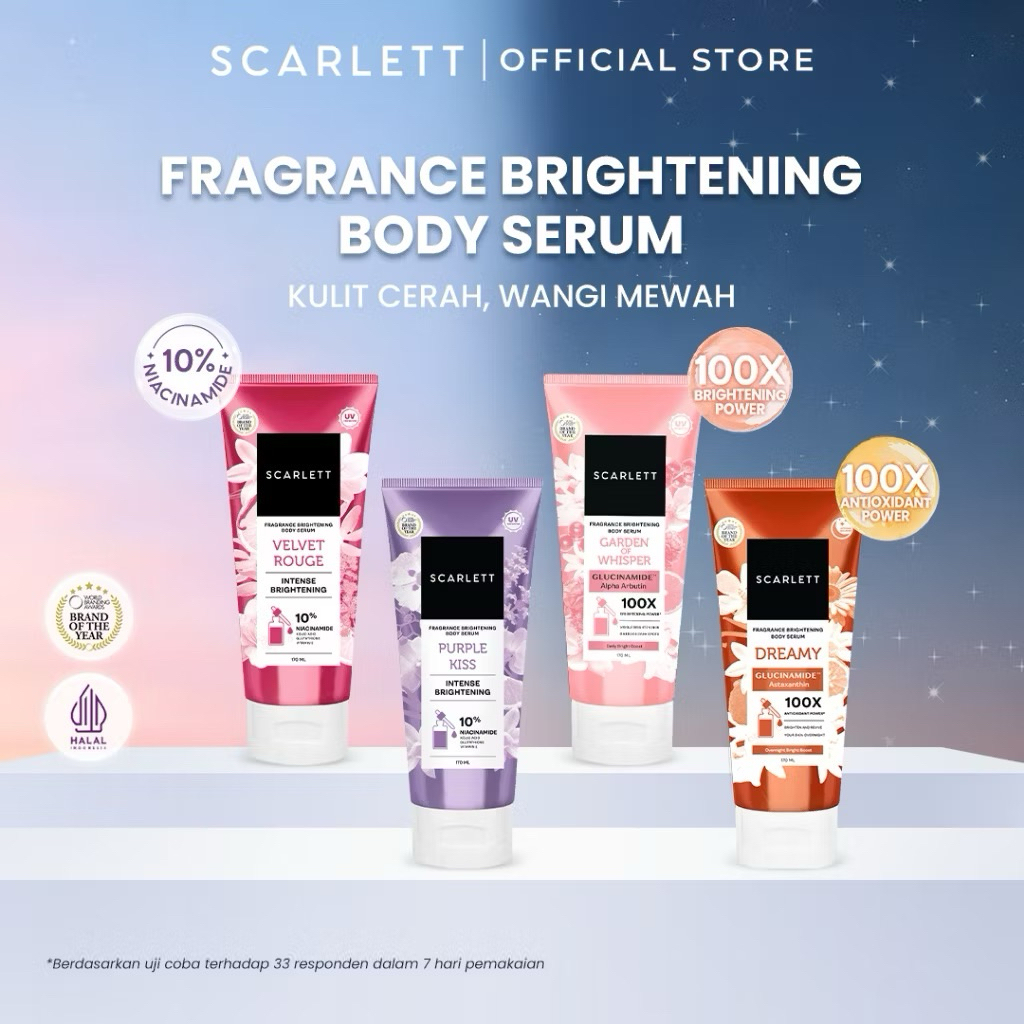SCARLETT FRAGRANCE BRIGHTENING BODY SERUM | BODY SERUM | SCARLETT