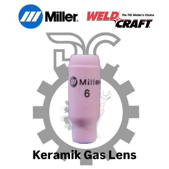 Keramik Las Argon Miller Alumina Nozzle Miller Weldcraft Original WP 9 No.6