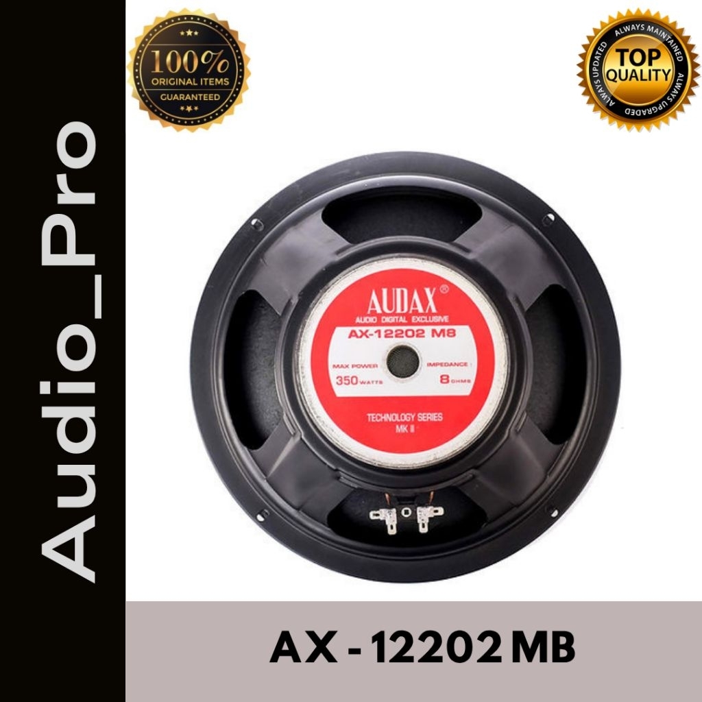Speaker Audax AX 12202 MB 12inch Speaker Audax AX12202 MB Speaker Komponen 12Inch