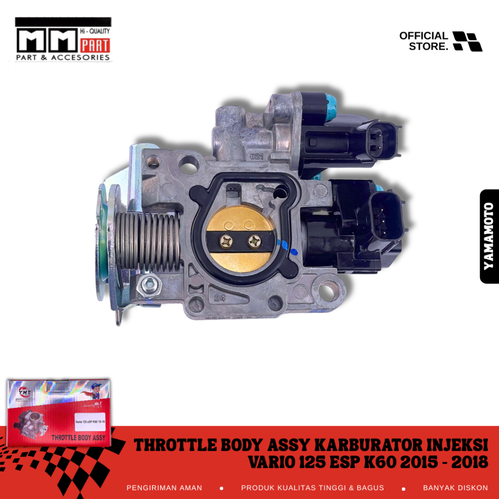 THROTTLE BODY ASSY KARBURATOR INJEKSI VARIO 125 ESP K60 2015-2018 YAMAMOTO - THROTTLE THROTLE BODY A