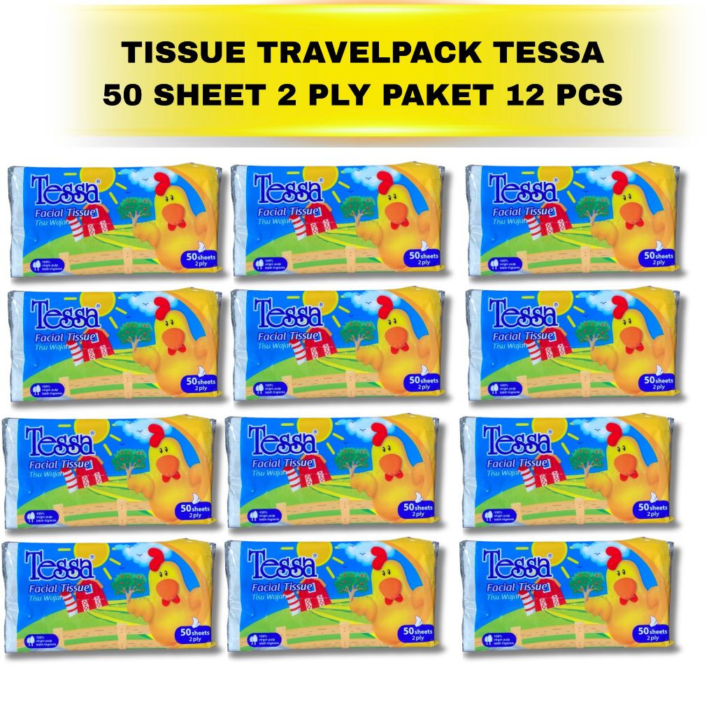 TRAVELPACK TESSA 50 SHEET PAKET 12 PCS