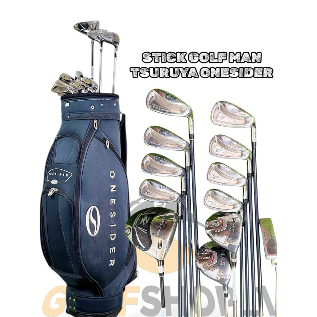 Stick Golf Man Bekas Original Fullset Bag Golf Tsuruya Onsider Japan Golf Shaft Graphite Lengkap Bag