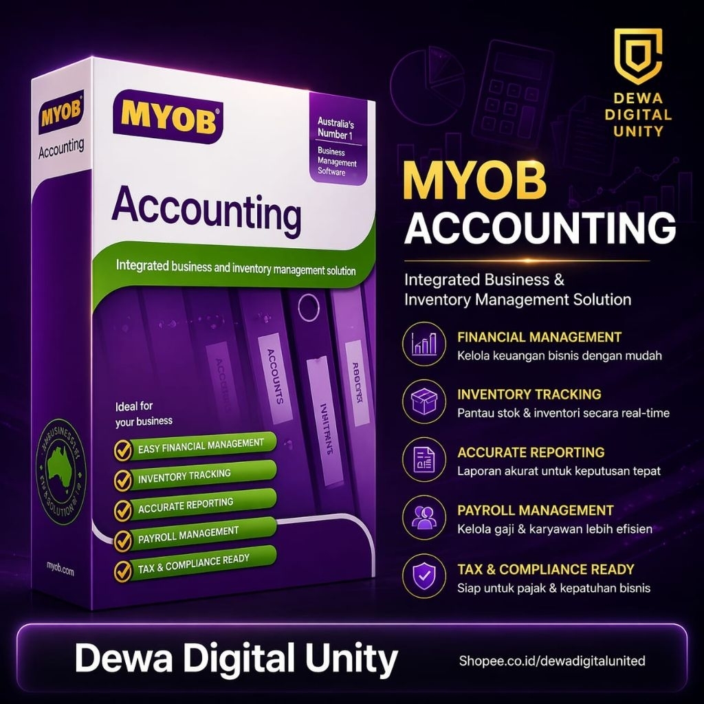 MYOB Accounting Pro Versi 18 - Aplikasi Akunting dan Jurnal Perusahaan Windows Akuntansi Premium
