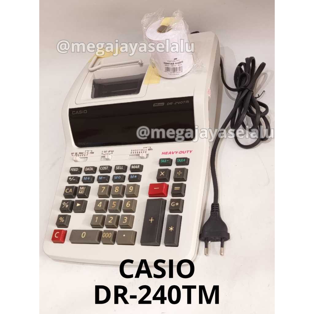 Mesin Kalkulator Printer Casio DR-240 / DR240