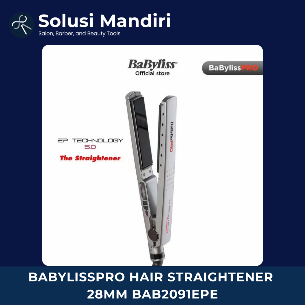BabylissPro Hair Straightener 28mm BAB2091EPE - Catok Lurus/Catokan Rambut/Plat Titanium