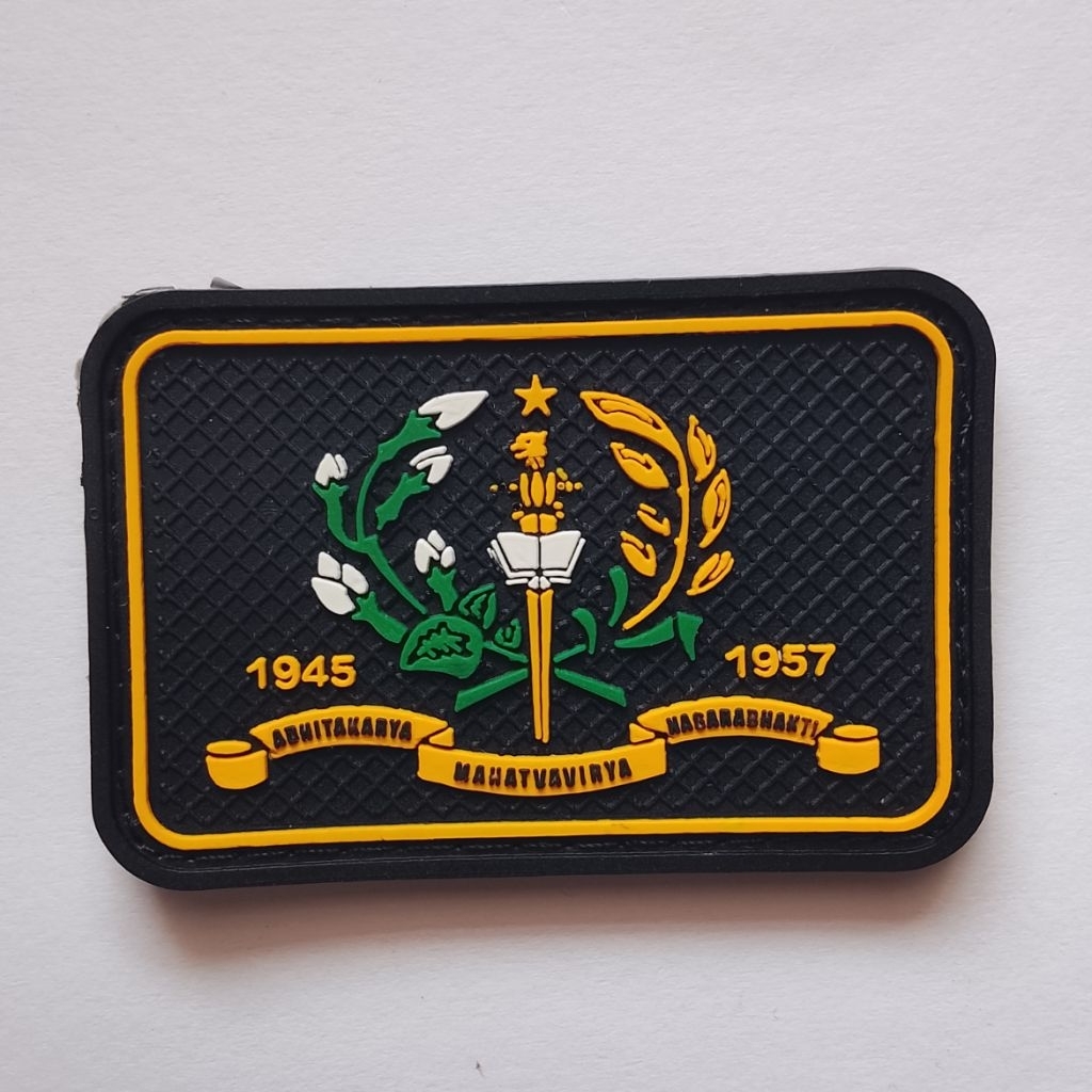 patch rubber 3d AKMIL tempelan karet velcro/perekat kretekan karet