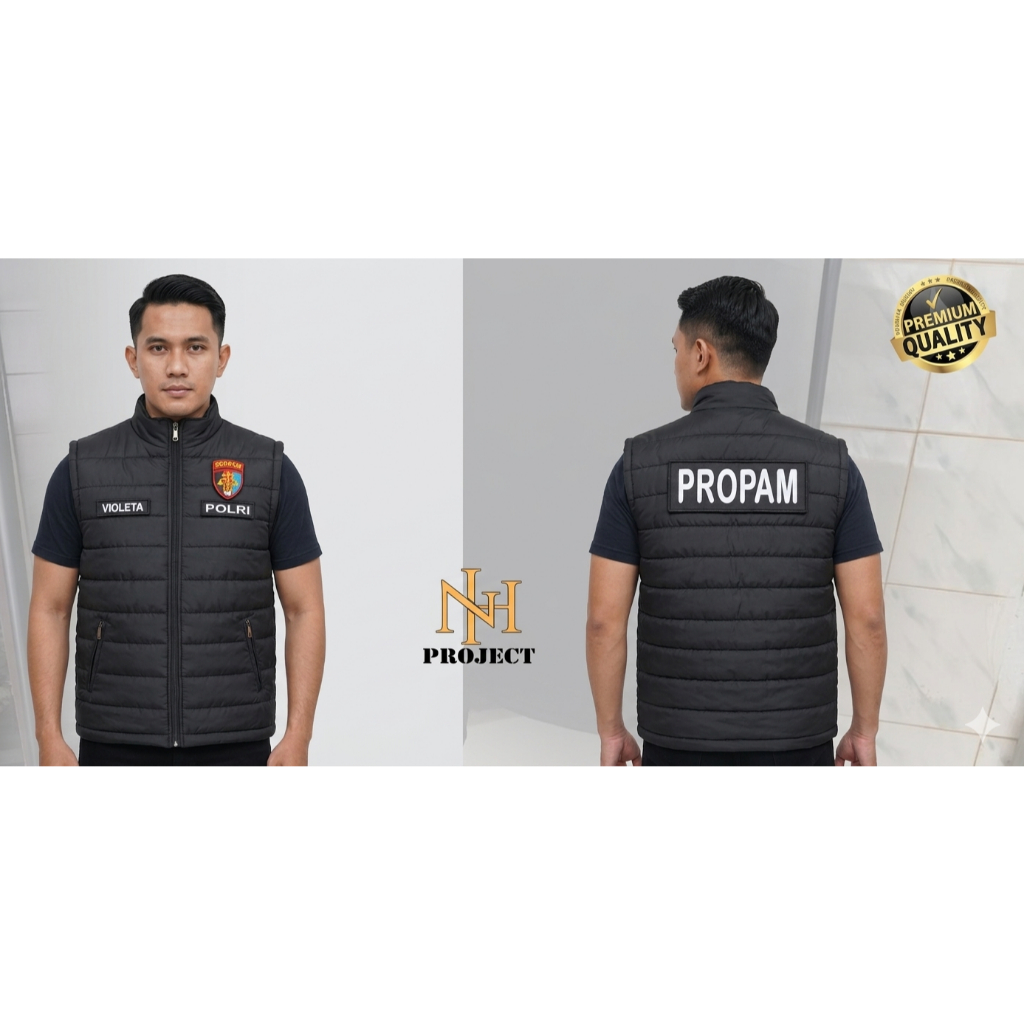 ROMPI VEST PROPAM  VEST CUSTUM  ROMPI VEST GELEMBUNG + FREE NAMA