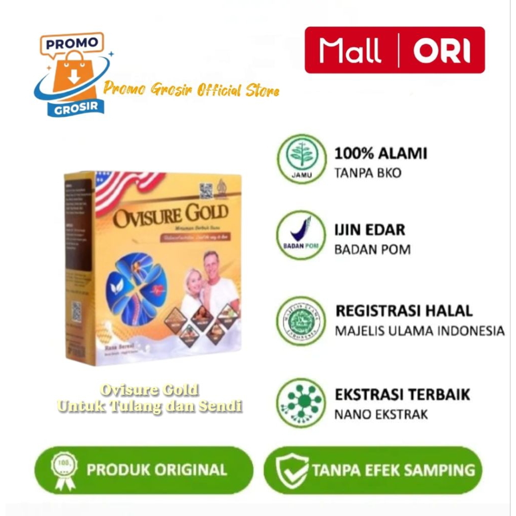 OVISURE  KEMASAN TERBARU OVISURE GOLD USA SUSU UNTUK TULANG DAN SENDI