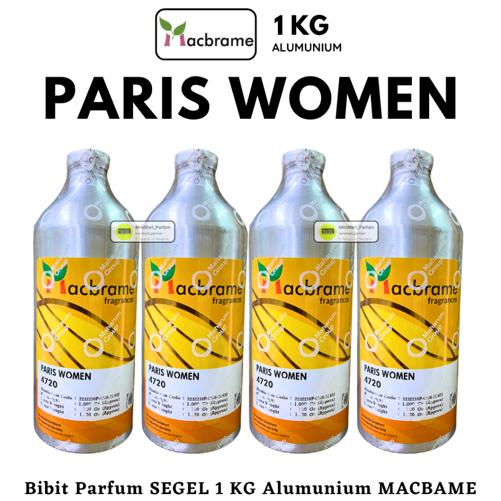 Bibit Parfum MACBRAME - PARIS WOMEN ( 1 KG SEGEL Alumunium ) MACBRAME