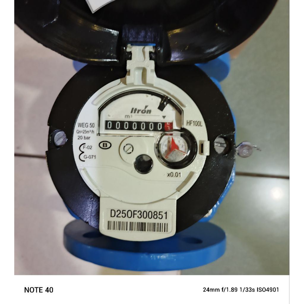 Water Meter ITRON Woltex DN 50mm 2 Inch Meteran Air Industri Akurat Tahan Tekanan Proyek PDAM
