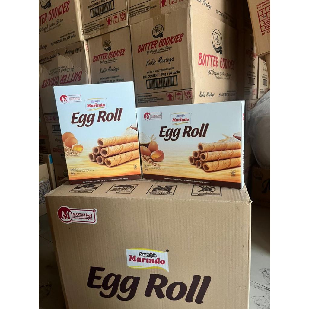 Marindo Egg Roll 90 gram 1 dus isi 24 box
