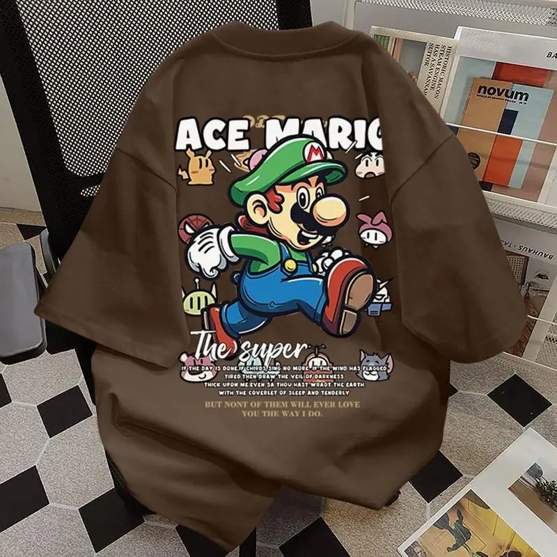 CARTOON MARIO BROS PSP OLD GAME T SHIRT 24S 200 GSM Katun Combed Premium 24S Koas Pria Wanita Super 
