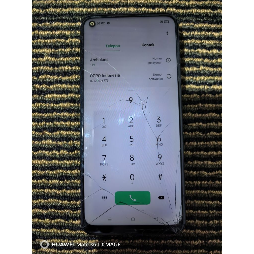lcd oppo a54 ori cabutan minus retak plus frame