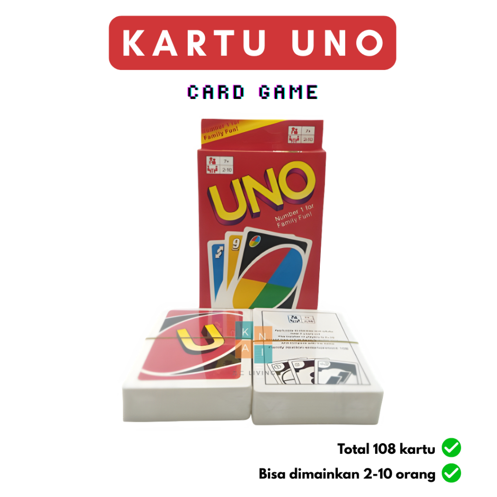 Kartu Permainan Anak Dewasa Card Game Playing Card 108 pcs