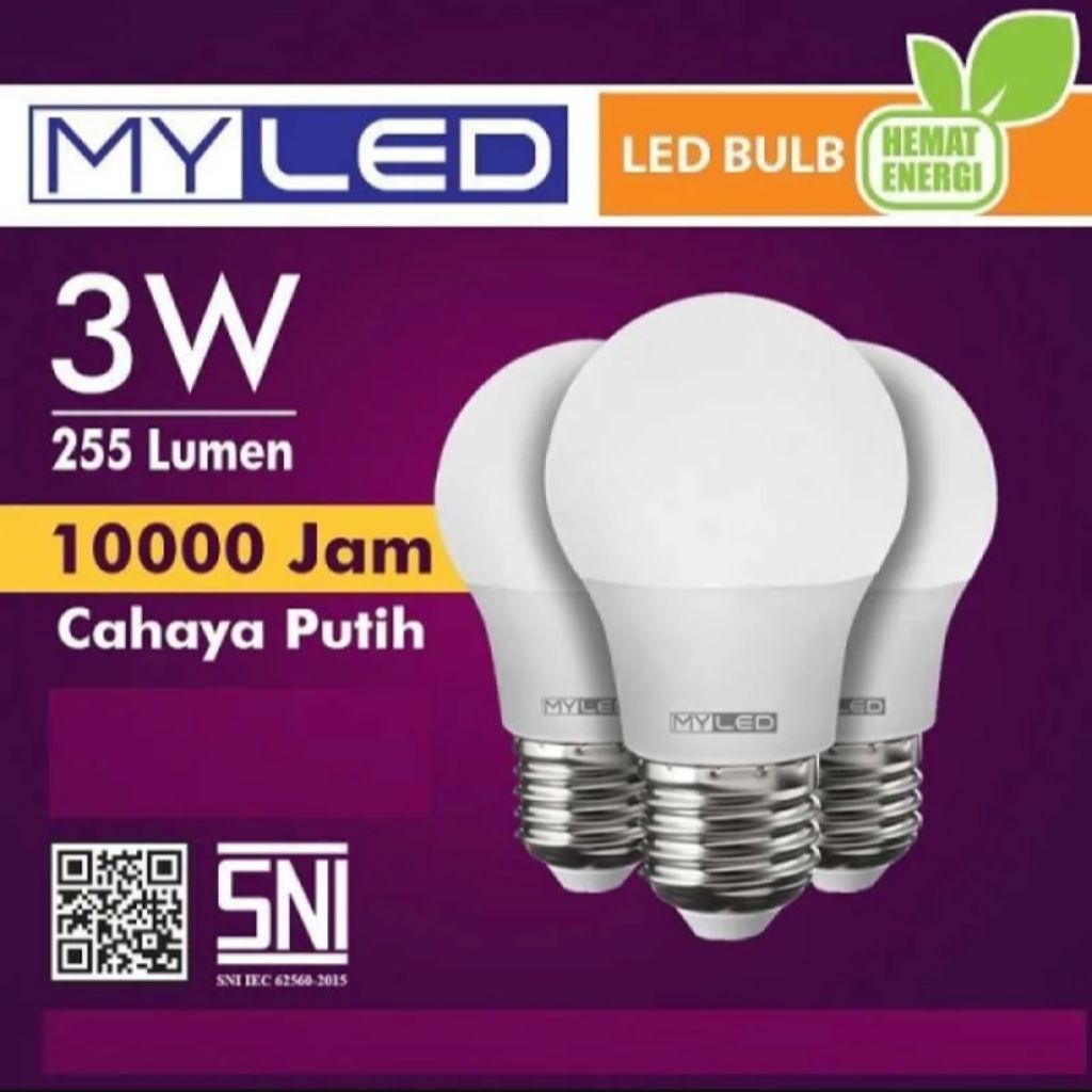 BATAM - MY LED PREMIER lampu LED bulb cahaya putih SNI