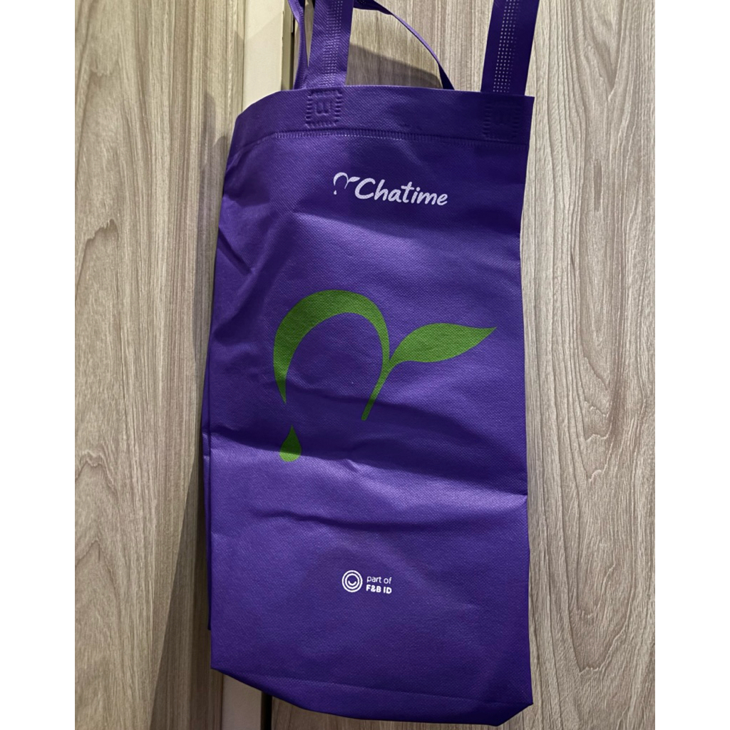 Totebag Chatime, Richeese, Mako, Starbucks, Janji Jiwa, Hokben, Point Coffer