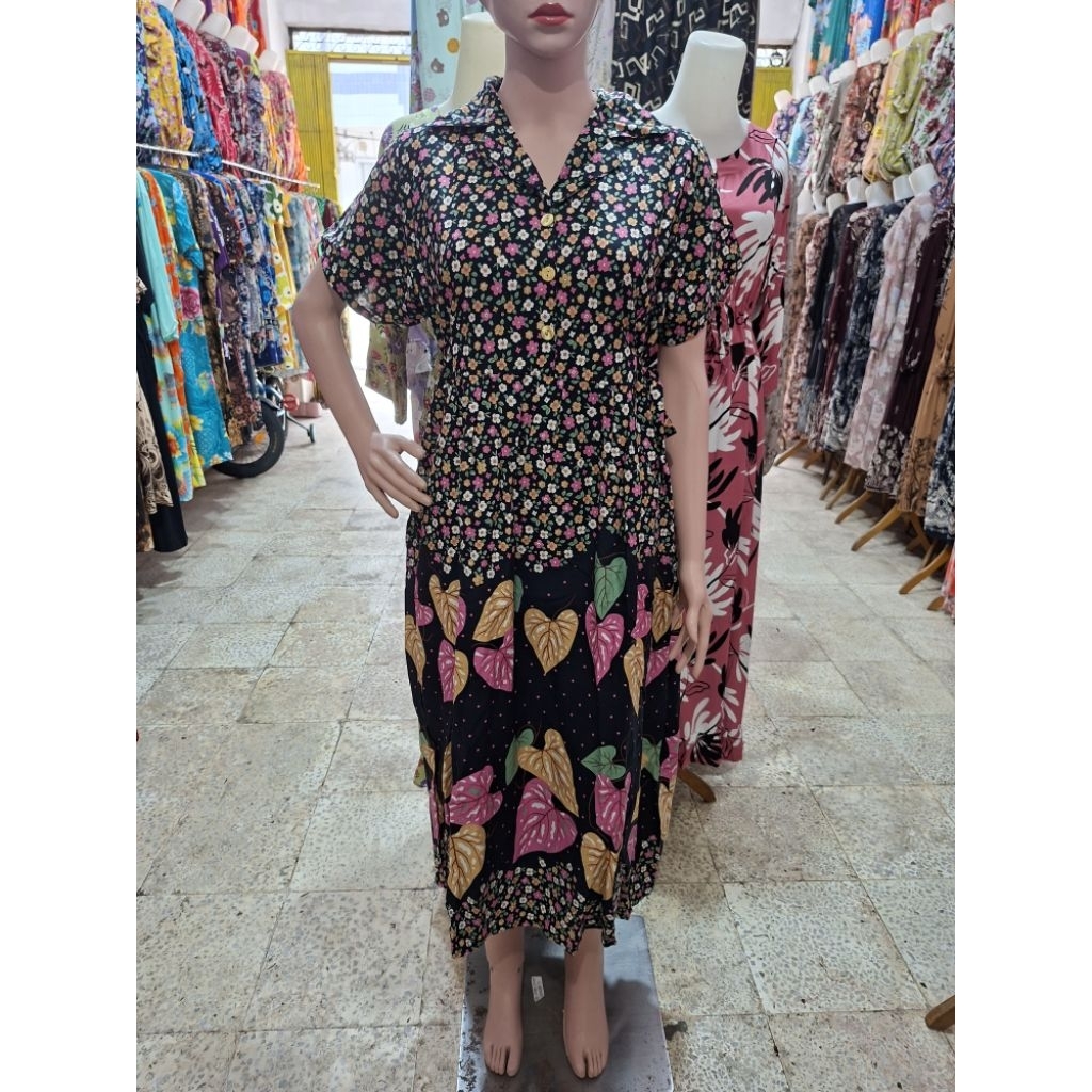 Daster Hap Batik Hap Daster Leher Piyama Daster Busui Daster Modern