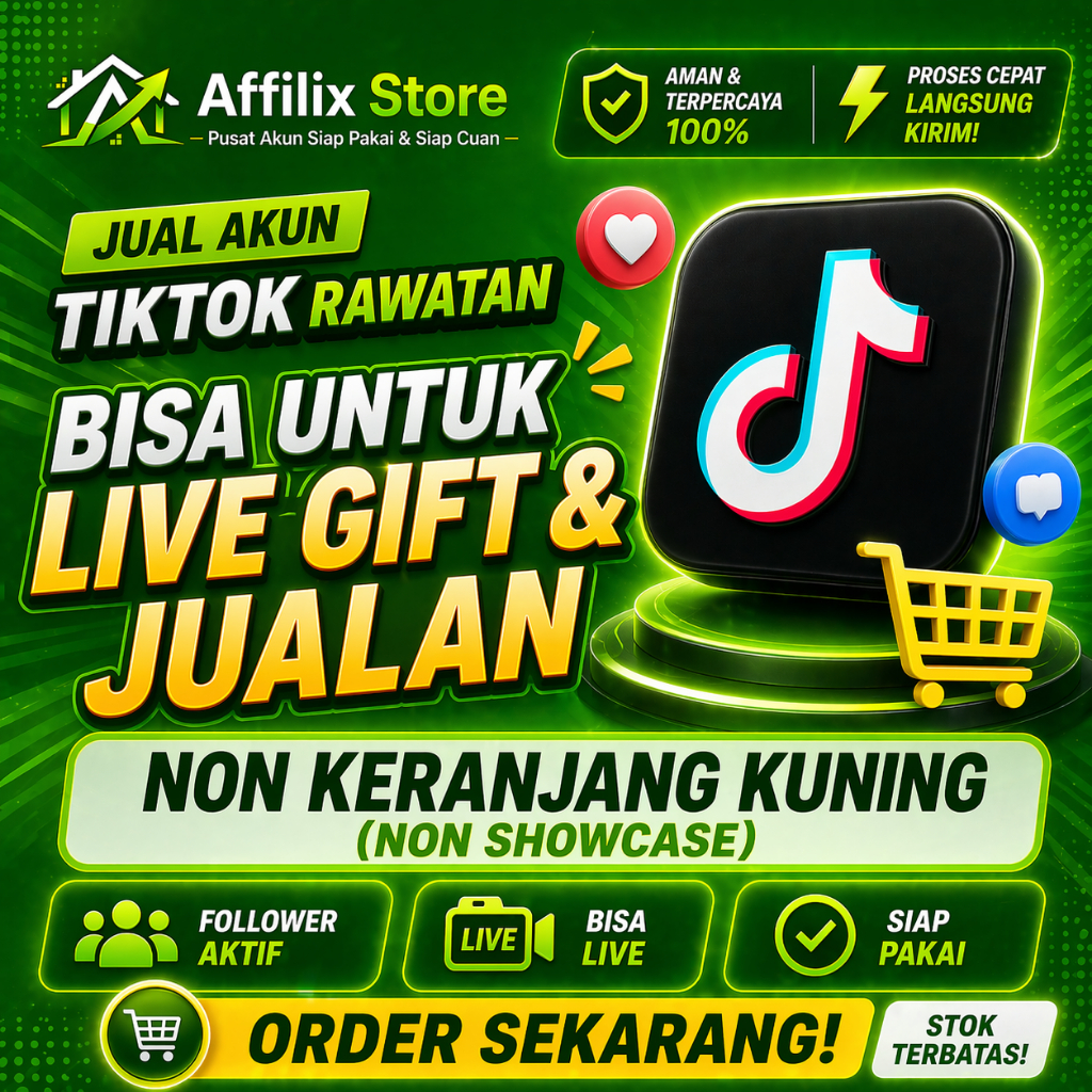Akun Rawatan Tiktok On Live Gift - Akun Tiktok Followers Aktif Siap Pakai - Akun Tiktok Live Jualan