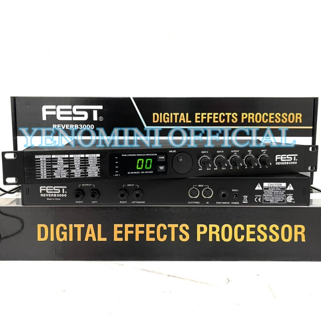 Effect Vocal Fest Reverb 3000 / Reverb3000 Effect Vocal Original Garansi 1 tahun