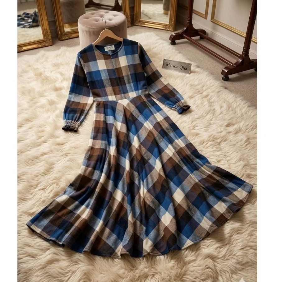 Qnanz Squares Flowy gamis
