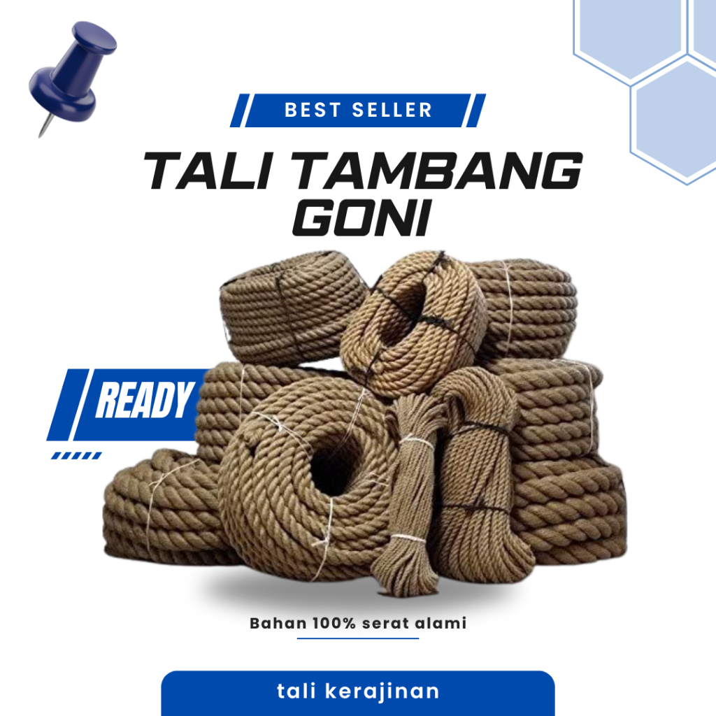 Tali tambang goni 30mm panjang meteran