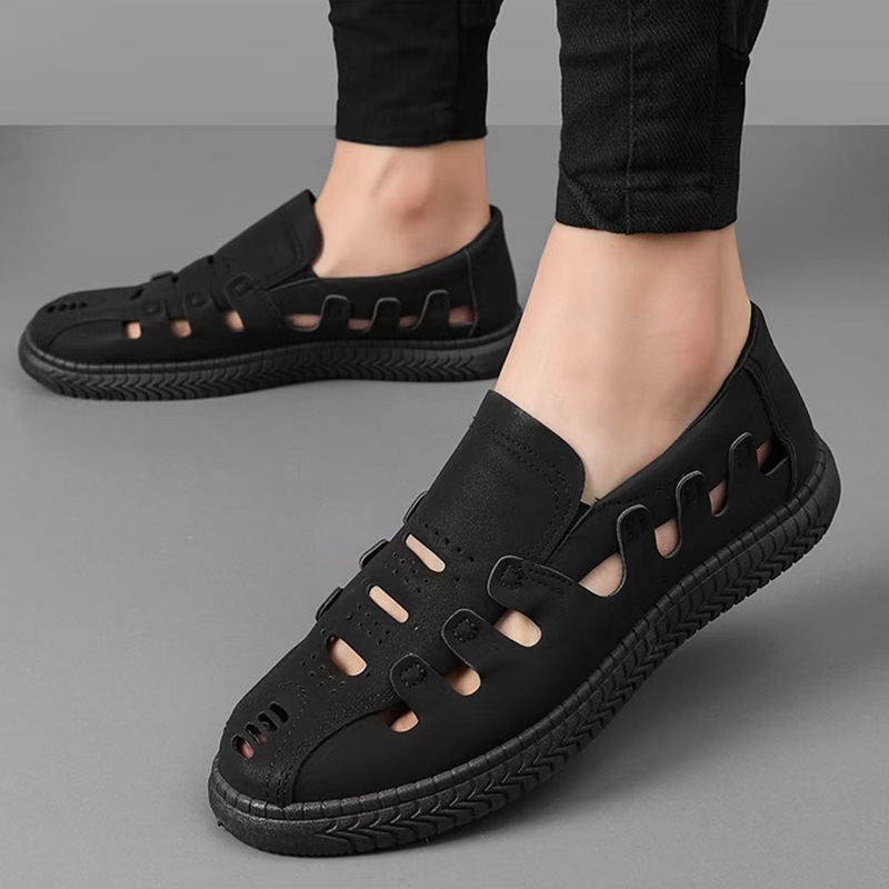 Sepatu Slip on Pria sandal pria casual  Sepatu Pria Slip on sepatu pria hitam sandal karet pria prem