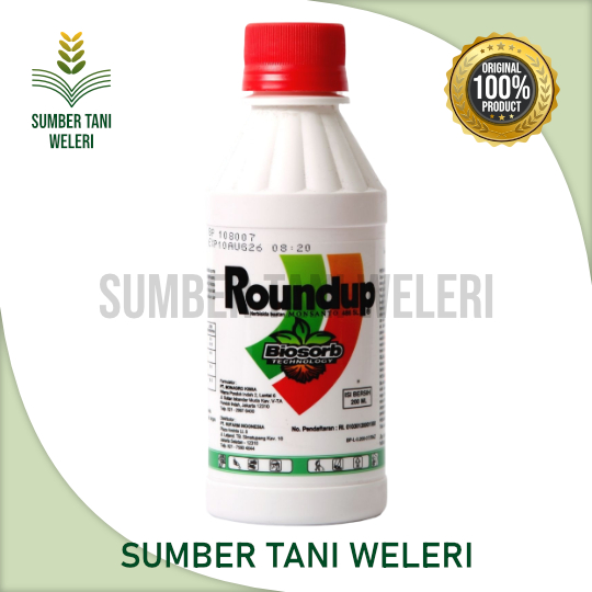 HERBISIDA ROUNDUP BIOSORB - HERBISIDA SISTEMIK NON SELEKTIF - 200 ML - PT NUFARM
