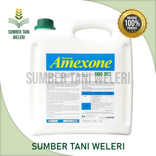 HERBISIDA AMEXONE 500 SC - HERBISIDA SISTEMIK SELEKTIF PRA TUMBUH - 5 L - PT PETROKIMIA KAYAKU