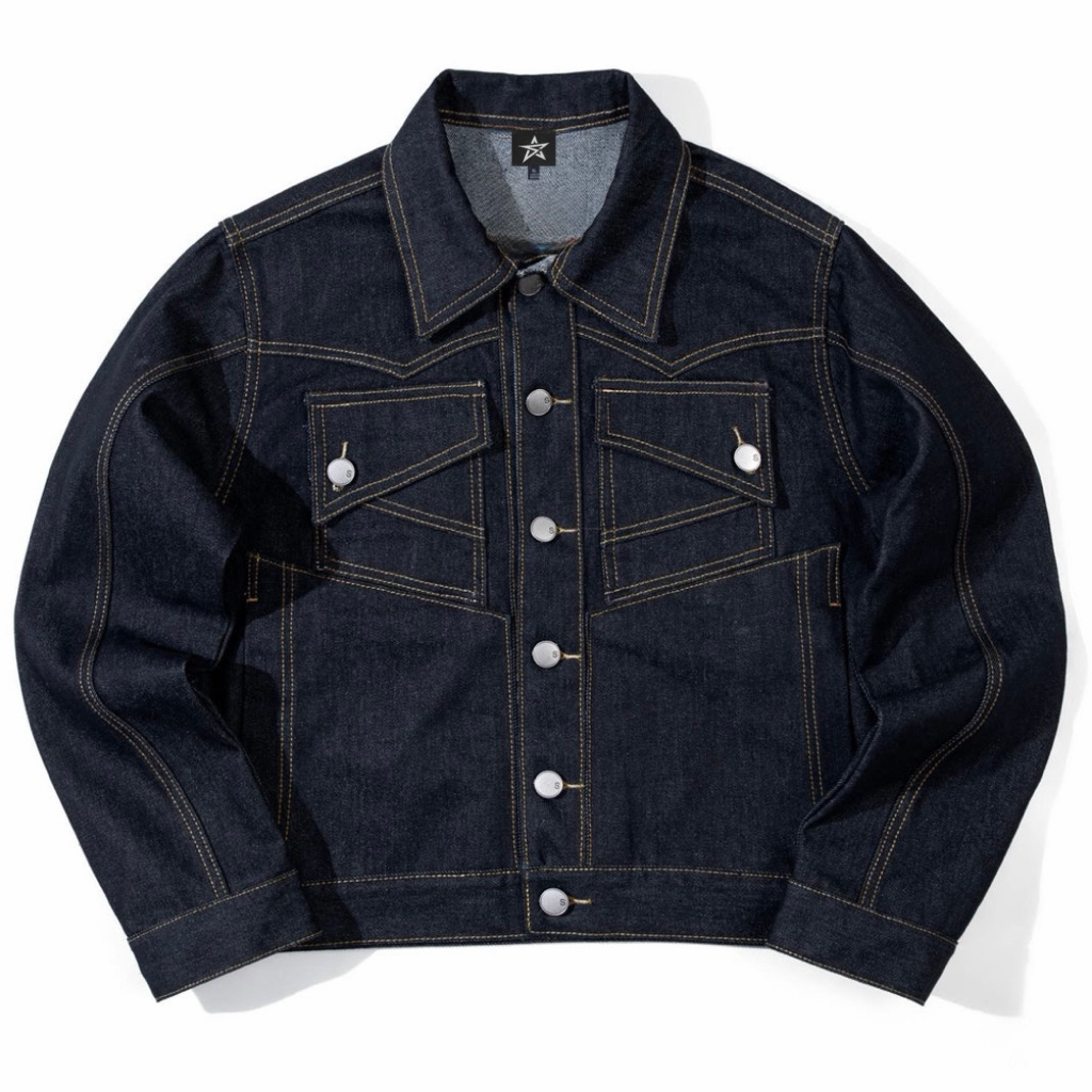 Sai - Twizz Work Jackets Denim Boxy Trucker Jacket Denim Raw