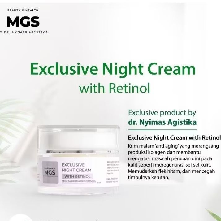 Exlusive Night Cream Retinol by MGS
