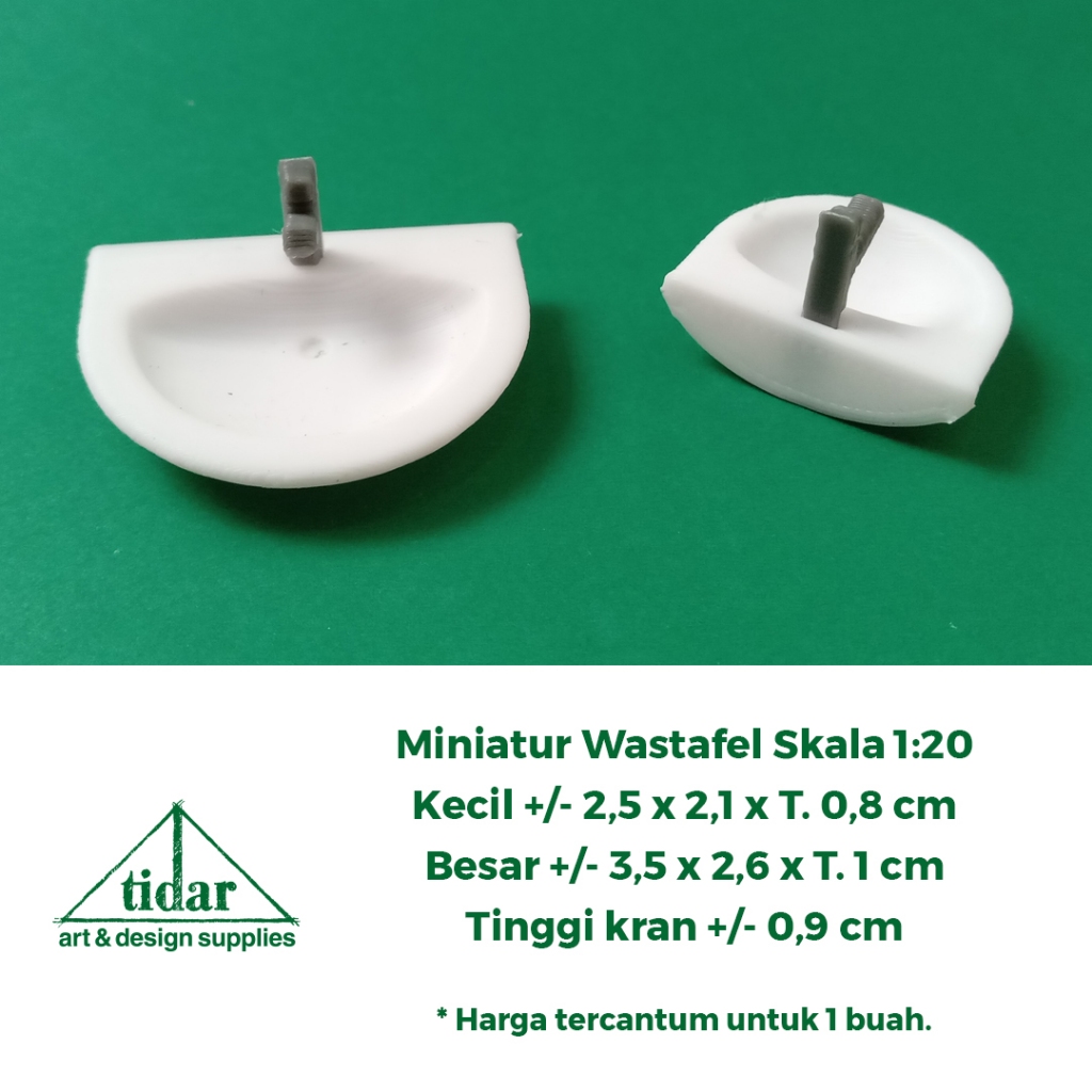 AN - Miniatur Wastafel Skala 1:20 - Maket Tempat Cuci Tangan