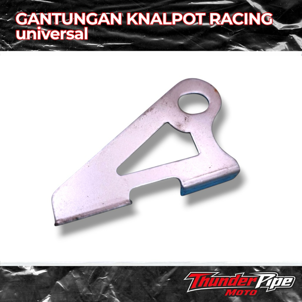 Gantungan Knalpot Racing Universal Matic | Bracket Hanger Knalpot | Plat Besi Tebal | Las ke Silence