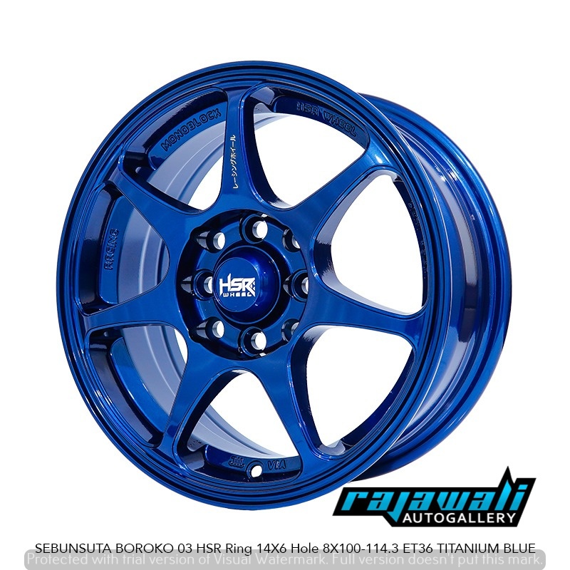 Velg Mobil Ring 14 Velg HSR Sebunsuta Ring 14 Buat Brio Agya Calya Avanza Xenia