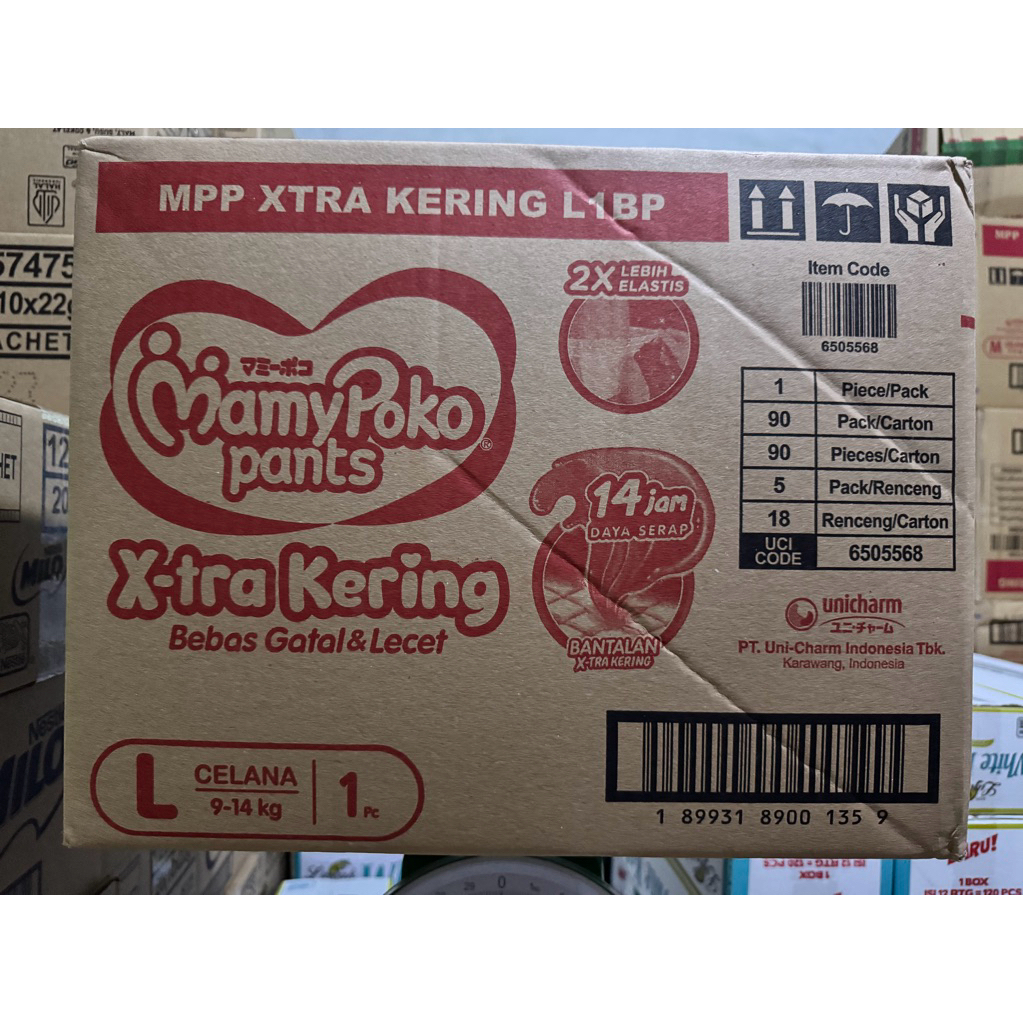 Mamy Poko pants L1 @ 90 sachet / 1 dus