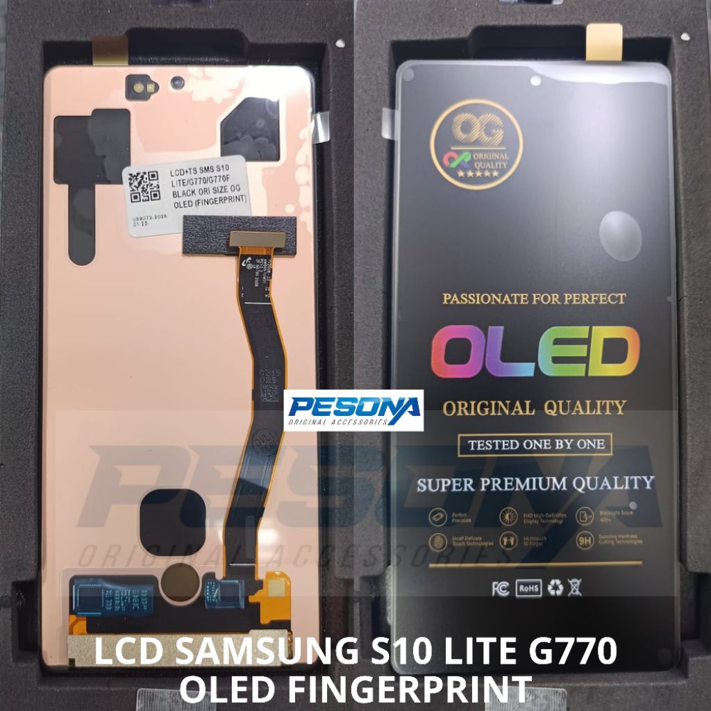 LCD SAMSUNG S10 LITE G770 TOUCHSCREEN OLED FINGERPRINT ORIGINAL OG