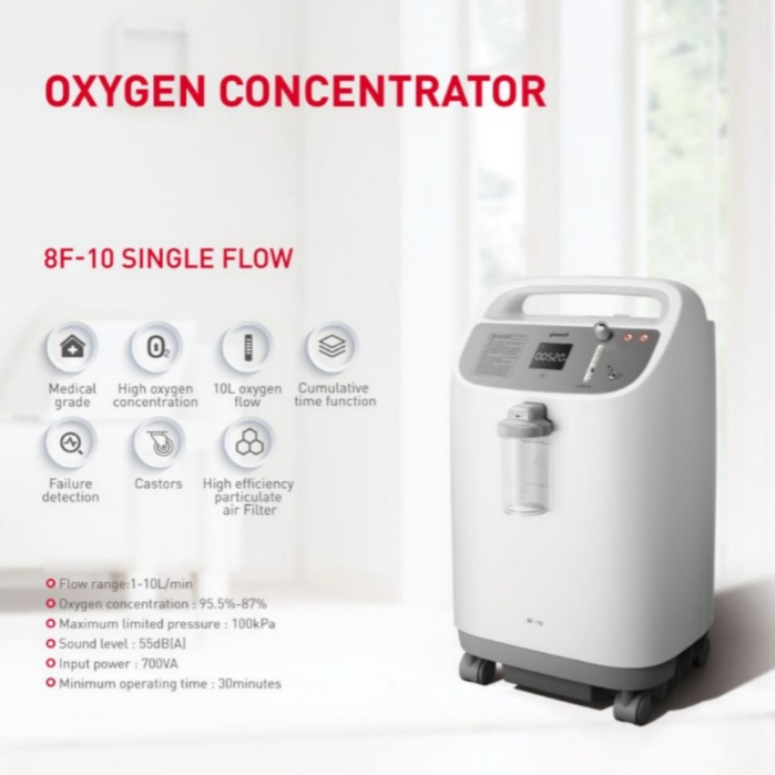 Yuwell 8F-10 Oxygen Concentrator 10 Liter