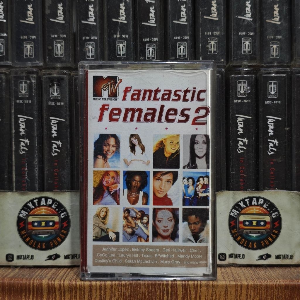 Kaset - Mtv Fantastic Females 2 - Kompilasi Barat - Jennifer Lopez - Britney Spears - Geri Halliwel 