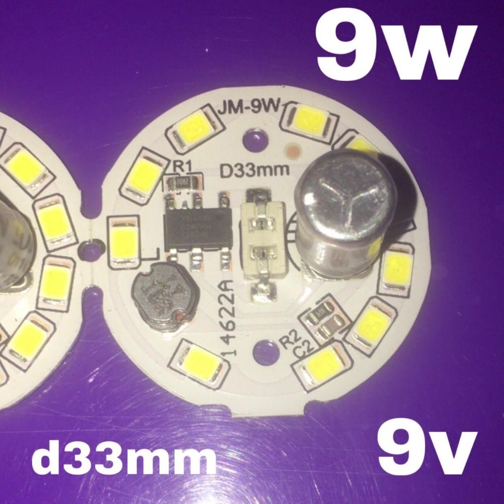 Mesin Lampu Pcb Led AC 9Watt Putih Terang 7000k Pengganti Lampu Led ac