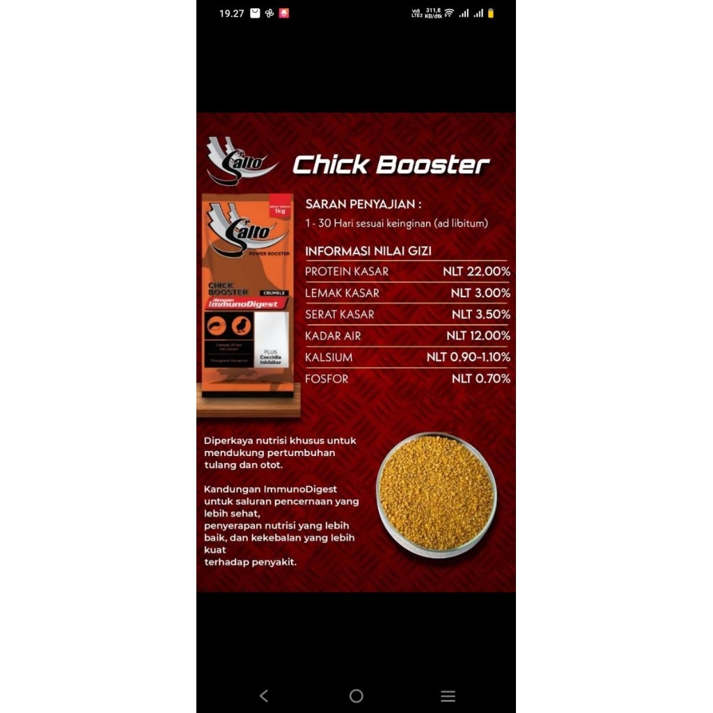 salto chick booster