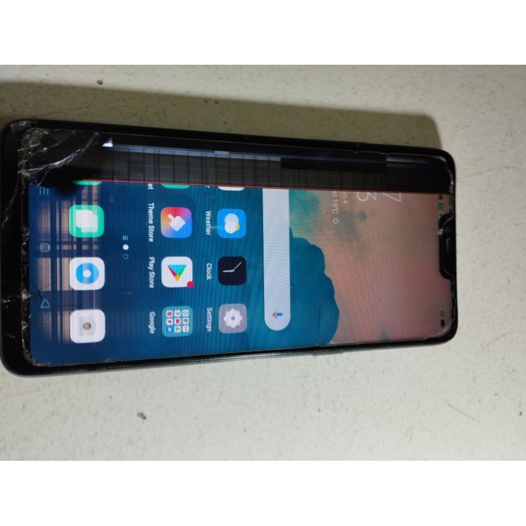 mesin/part oppo f7 minus lcd